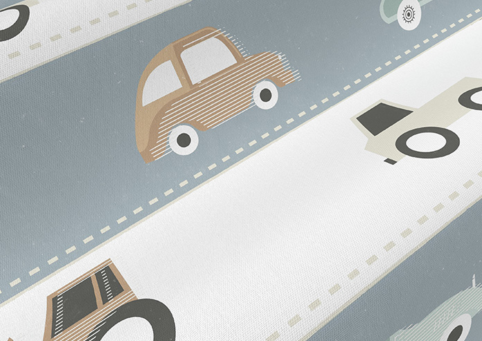 Brum Brum, Blues - Made to Measure Curtains - Image 4